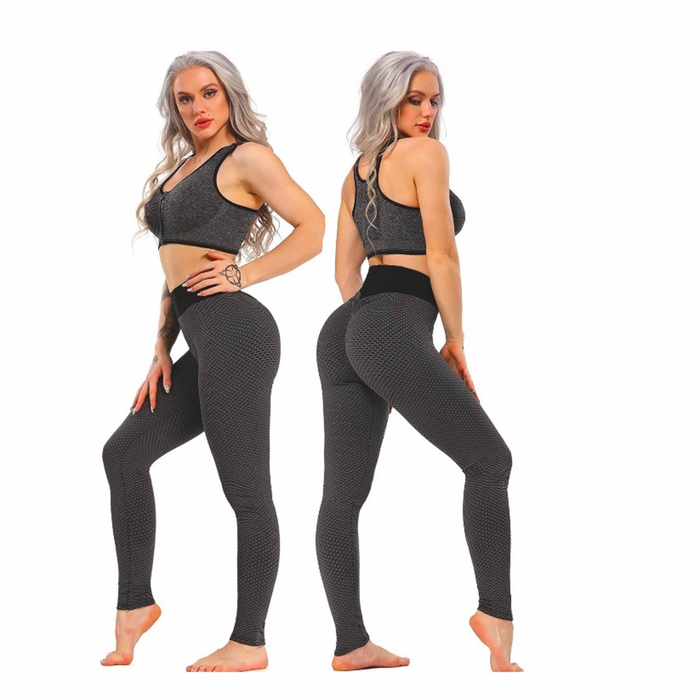 Sexy HoneyComb Runched Butt Booty Boost Leggings L - Picture 1 of 3